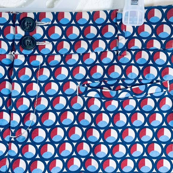 Anthropologie Cartonnier Charlie Ankle pants w/ geometric pattern. Size 12 - Picture 5 of 10